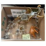 N1 - GLASS ELEPHANT FIGURINE COLLECTION