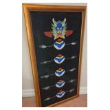N1 - FRAMED ASIAN KITE ART PRINT (L60)