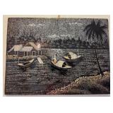 N1 - FRAMED TROPICAL LANDSCAPE PRINT (L8)