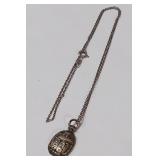 722 -VINTAGE STERLING NECKLACE W/PENDANT(59)