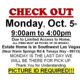 AUCTION PICK UP DAY & HOURS