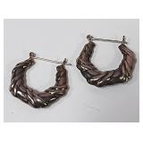 722 -VINTAGE STERLING POSTED EARRINGS(29)