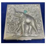 722 - 14K GOLD, SILVER & NIOBIUM JEWELRY BOX (K89)