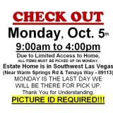 AUCTION PICK UP DAY & HOURS