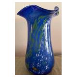 722 - ART GLASS VASE 13"T (G10)