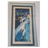 R - LEROY NEIMAN LTD ED ART PRINT FRAMED 36X22"