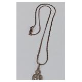 722- STERLING NECKLACE W/PENDANT(7)