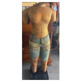 722 - MALE TORSO SCULPTURE, 1923 WAR DEPT LETTER