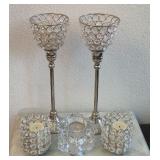 722 - MIXED LOT OF CANDLE HOLDERS (K134)