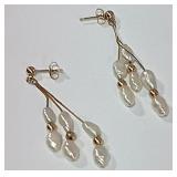 722 - POSTED FRESHWATER PEARL EARRINGS(121)