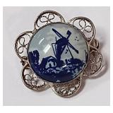 722 -STERLLING BROOCH(77)