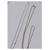 722 -SILVER NECKLACES LOT(111)