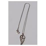 722 -STERLING NECKLACE W/PENDANT(112)