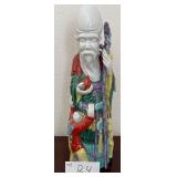 W - VINTAGE CHINESE PORCELAIN DIETY STATUETTE 14"T