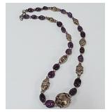 722 -JEWELED STERLING NECKLACE(32)