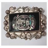 722 - VINTAGE STERLING BROOCH/PIN(4)