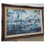 722 - MARTY BELL ARTWORK FRAMED W/ COA (H5)