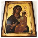 722 - TRADITIONAL BYZANTINE ICON REPRODUCTION W/CA