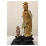 722 - CHINESE CARVED SOAPSTONE FIGURINE (A31)