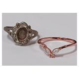 722 - STERLING RINGS SZ.5/6(101)