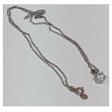 722 -STERLING NECKLACE W/PENDANT(110)