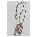 722-STERLING CROSS W/PENDANT(56)