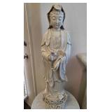 W - CHINESE PORCELAIN GUAN YIN SCULPTURE 33"T