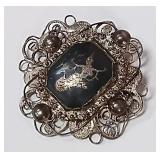 722 -VINTAGE STERLINGBROOCH/PIN(86)