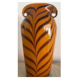 722 - ART GLASS VASE 13"T (G11)