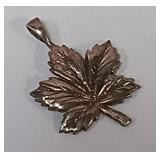 722 -STERLING LEAF PENDANT(65)