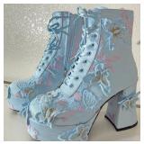 B1 - PAIR OF DOLLSKILL BLUE PLATFORM BOOTS