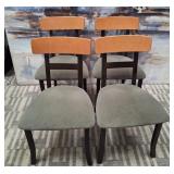 11 - FOUR MATCHING DINING TABLE CHAIRS
