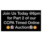 Join Us Today @6pm for Part 2 of our CCPA AUCTION!