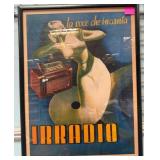 11 - IRRADIO FRAMED LITHOGRAPH 33X25