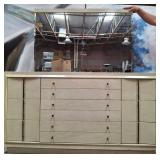 11 - CONTEMPORARY MULTI-DRAWER DRESSER W/ MIRROR