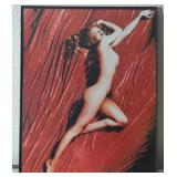 B1 - MARILYN MONROE FRAMED  ART 14X11"
