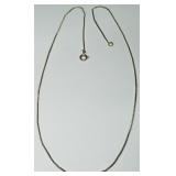 STERLING SILVER GOLD PLATED 16INCH  CHAIN 1.70GRS
