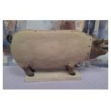 11 - 10"T RUSTIC STYLE PIG (S67)