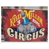 11 - KELLY MILLER CIRCUS PRINT FRAMED S97)