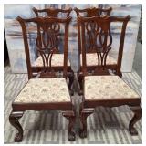 11 - FOUR MATCHING DINING TABLE CHAIRS