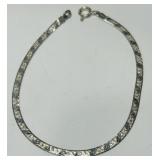 STERLING SILVER 7INCH BRACELET 2.50GRS