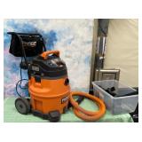 11- RIGID SHOP VAC W/ACCESSORIES