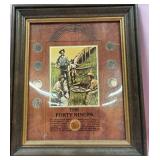 11 - THE FORTY NINERS COIN FRAMED (D34)