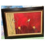 11 - VINTAGE FRAMED ARTWORK 32X45