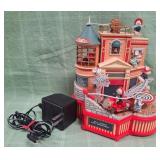11 - ENESCO DELUXE ANIMATED FIRE HOUSE MUSICAL