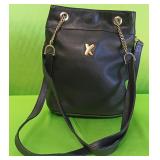 PP - PALOMA PICASSO BLACK LEATHER VTG SHOULDER BAG
