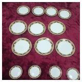 403 - 14 PIECES PEGASUS FINE PORCELAIN PLATES (N)
