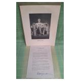 11 - ABRAHAM LINCOLN ENGRAVING ART (C52)