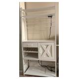 B1 - WOODEN KITCHEN  ORGANIZER RACK W/DRAWER
