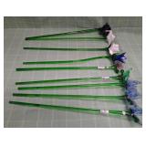 11 - NINE ART GLASS FLOWERS (C67)